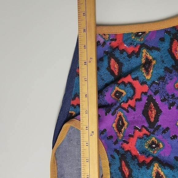 Handmade Reversible fleece-liked cotton fabric and denim zipper  Front clossure - Picture 10 of 13